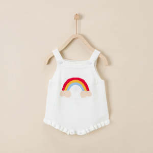 Body Infantil de Tricô Arco Irís