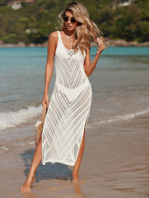 Vestido longo feminino em poliéster
