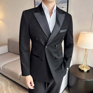 Blazer minimalista de moda de poliéster masculino