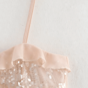 Top de poliéster elegante e sexy para mulheres