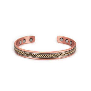 Pulseira simples feminina impressa em ferro