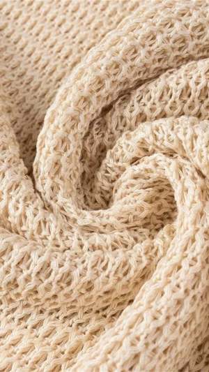 Knitted women's knitted hollow skirt white