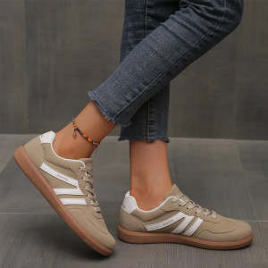 Conjunto de sapatos de couro sintético feminino com design retrô
