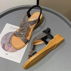 Sandálias Casuais Moda Borracha Feminina