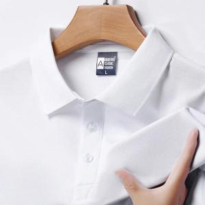 Camisa de manga curta casual de poliéster para homem