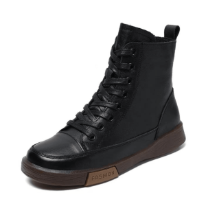 Botas em pele sintética para senhora