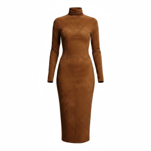 Um vestido de poliéster casual e moderno para mulheres
