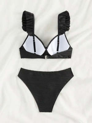 Conjunto de maiô feminino de poliéster