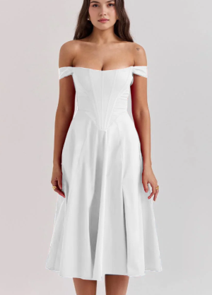 A pure cotton MIDI dress for ladies