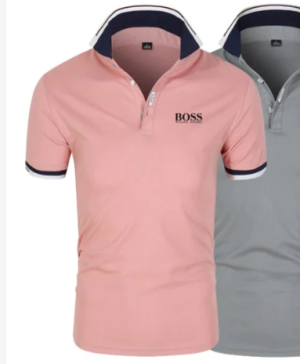 Men's polyester short sleeved shirt