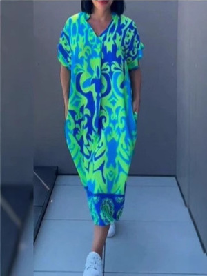 Women's polyester knitted dress