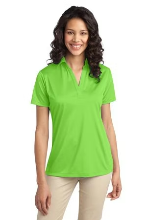 Camiseta feminina de manga curta, 100% algodão, verde, sem marca.