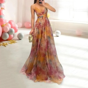 Women's polyester knitted dress
