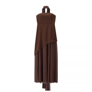 Women's polyester knitted dress