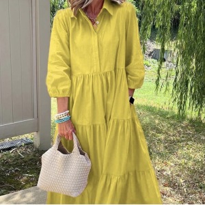 Women's polyester knitted dress