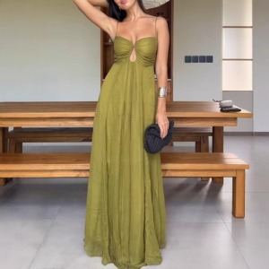 Women's polyester knitted dress