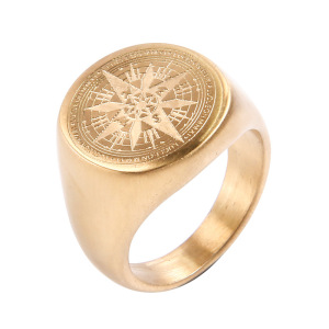 Men's copper finger ring