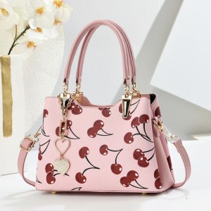 Bolsa Imprimida de couro feminino