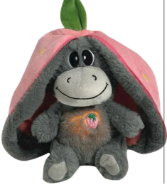 Brinquedo de bebê macio para dormir colorido azul rosa