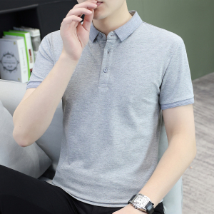 Camisa Polo manga curta 100% algodão cor sólida, casual e profissional